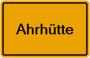 Grundbuchauszug Ahrhütte