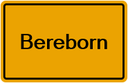 Grundbuchauszug Bereborn