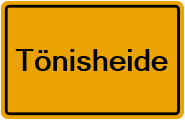Grundbuchauszug Tönisheide