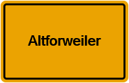 Grundbuchauszug Altforweiler