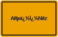 Grundbuchauszug Altjeï¿½Ï¿½Nitz
