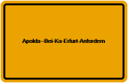 Grundbuchauszug Apolda--Bei-Ka-Erfurt-Anfordern