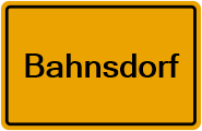 Grundbuchauszug Bahnsdorf