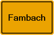 Grundbuchauszug Fambach