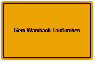 Grundbuchauszug Gem-Wambach-Taufkirchen