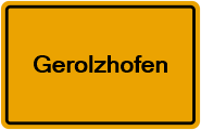 Grundbuchauszug Gerolzhofen