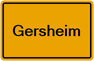 Grundbuchauszug Gersheim