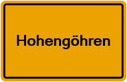 Grundbuchauszug Hohengöhren