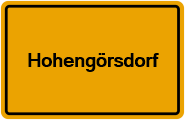 Grundbuchauszug Hohengörsdorf