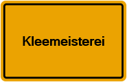 Grundbuchauszug Kleemeisterei