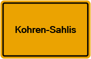 Grundbuchauszug Kohren-Sahlis