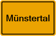 Grundbuchauszug Münstertal