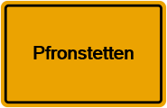 Grundbuchauszug Pfronstetten