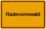 Grundbuchauszug Radevormwald