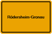 Grundbuchauszug Rödersheim-Gronau