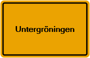 Grundbuchauszug Untergröningen