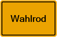 Grundbuchauszug Wahlrod