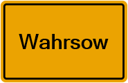 Grundbuchauszug Wahrsow